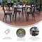 Flash Furniture 30 RD Dining Table Black Poly Top/Black Frame JJ-T14623-80-BKBK-GG - alternate 5